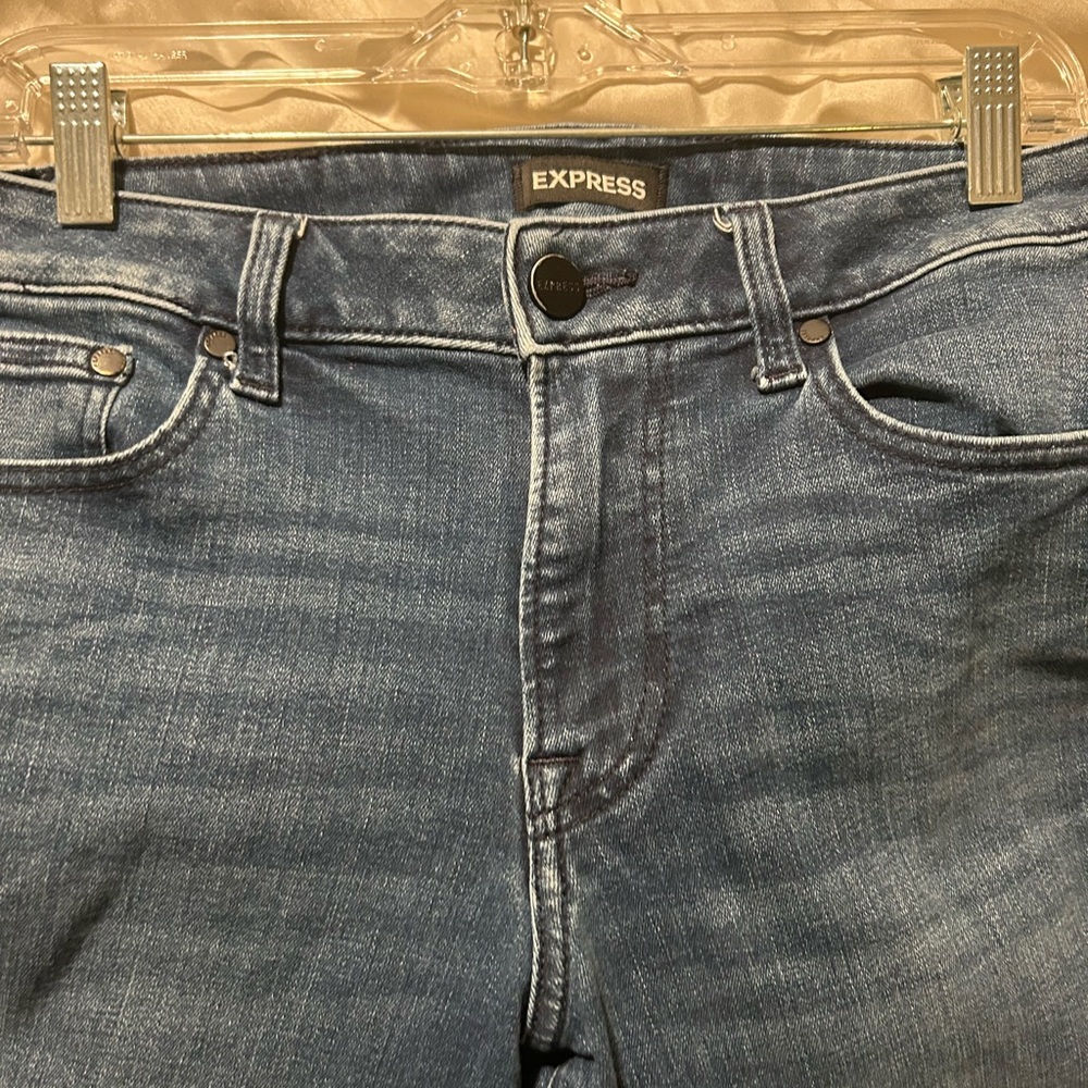 Men’s Express Blue Slim Straight Jeans with Classic Fit